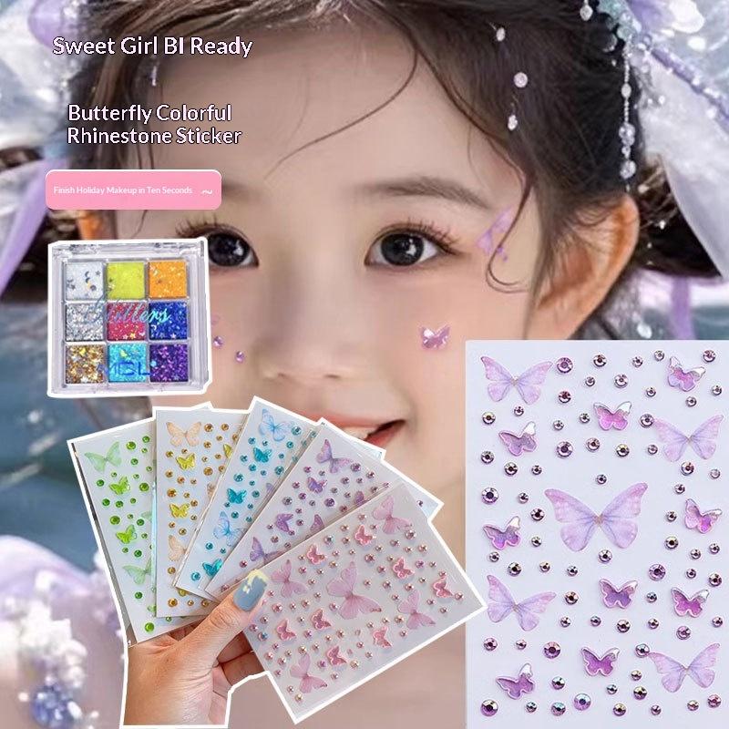 Body Jewelry Stickers - ملصقات تلوين الوجه للأطفال، ملصقات للفتيات،