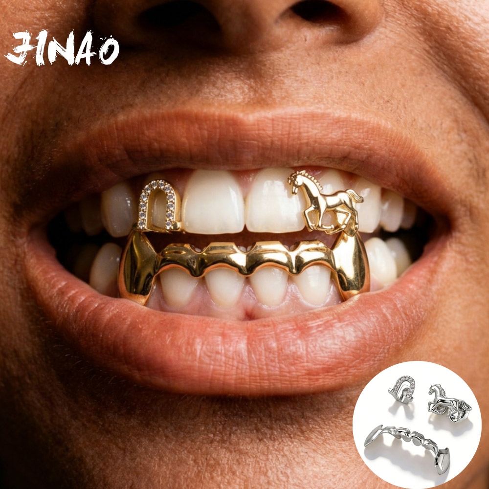 Body Jewelry Lot - طقم أسنان هيب هوب من جيناو،