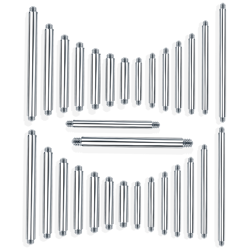 Tongue Barbell Straight - 10 قطعة 4-42 مللي متر 316L