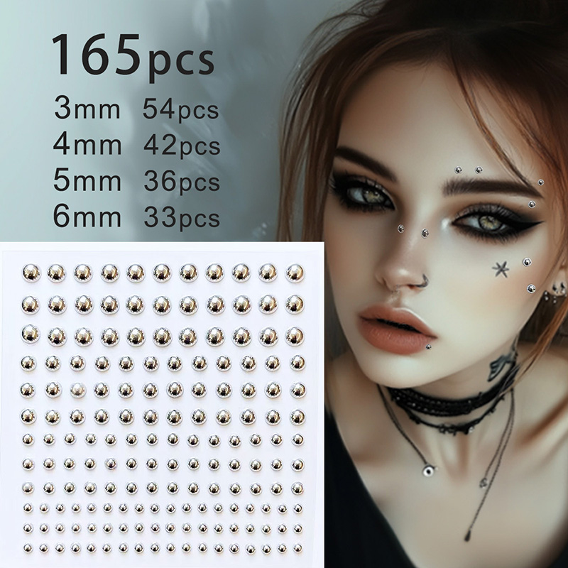 Body Jewelry Stickers - 3D الوجه عيون حزب ماكياج الوشم