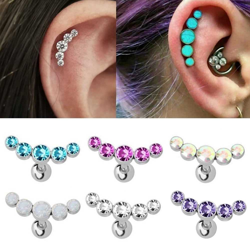 Body Jewelry And Earrings - قطعة واحدة من مجوهرات الجسم العصرية،
