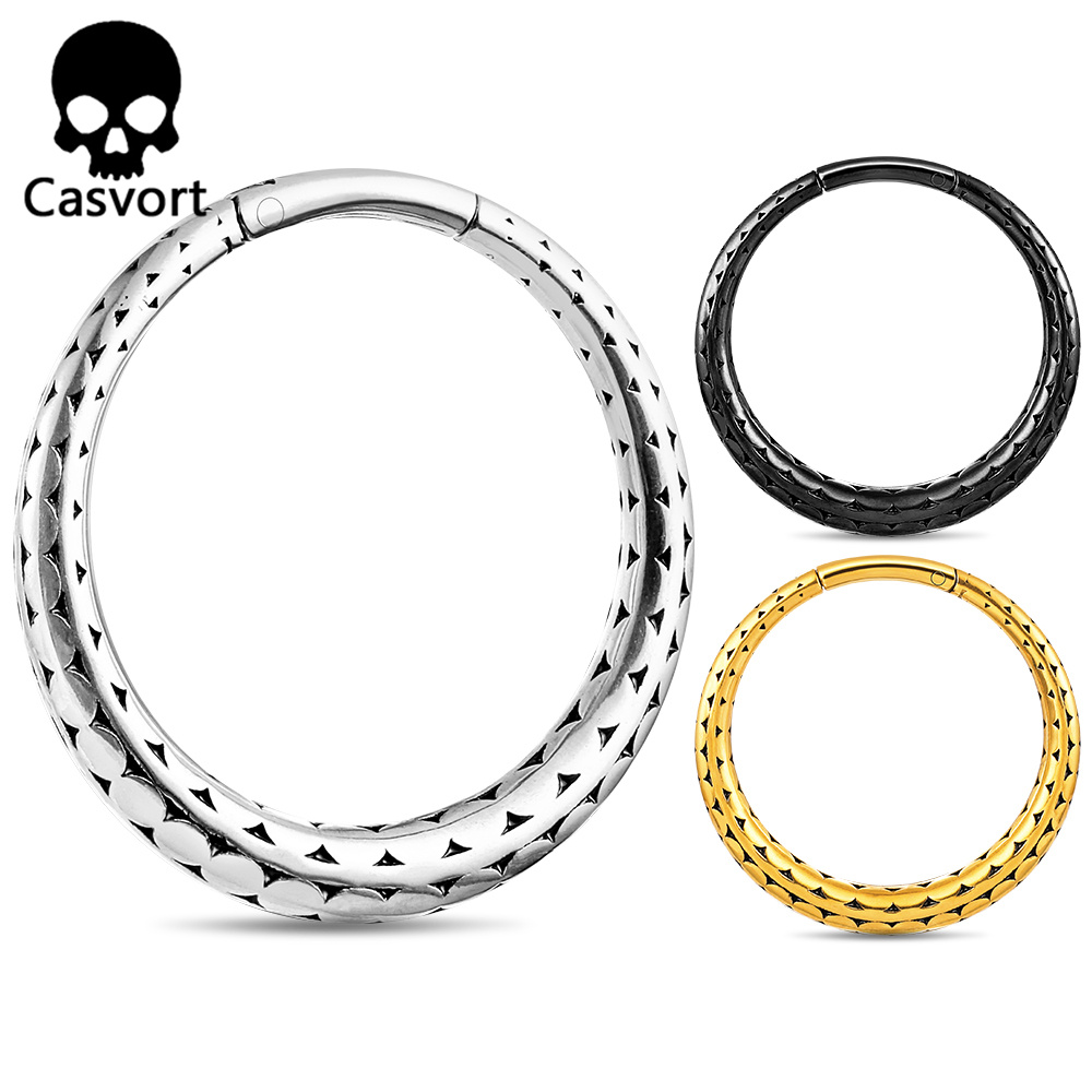 Body Jewelry Hangers - شماعات أذن مستديرة من الفولاذ المقاوم