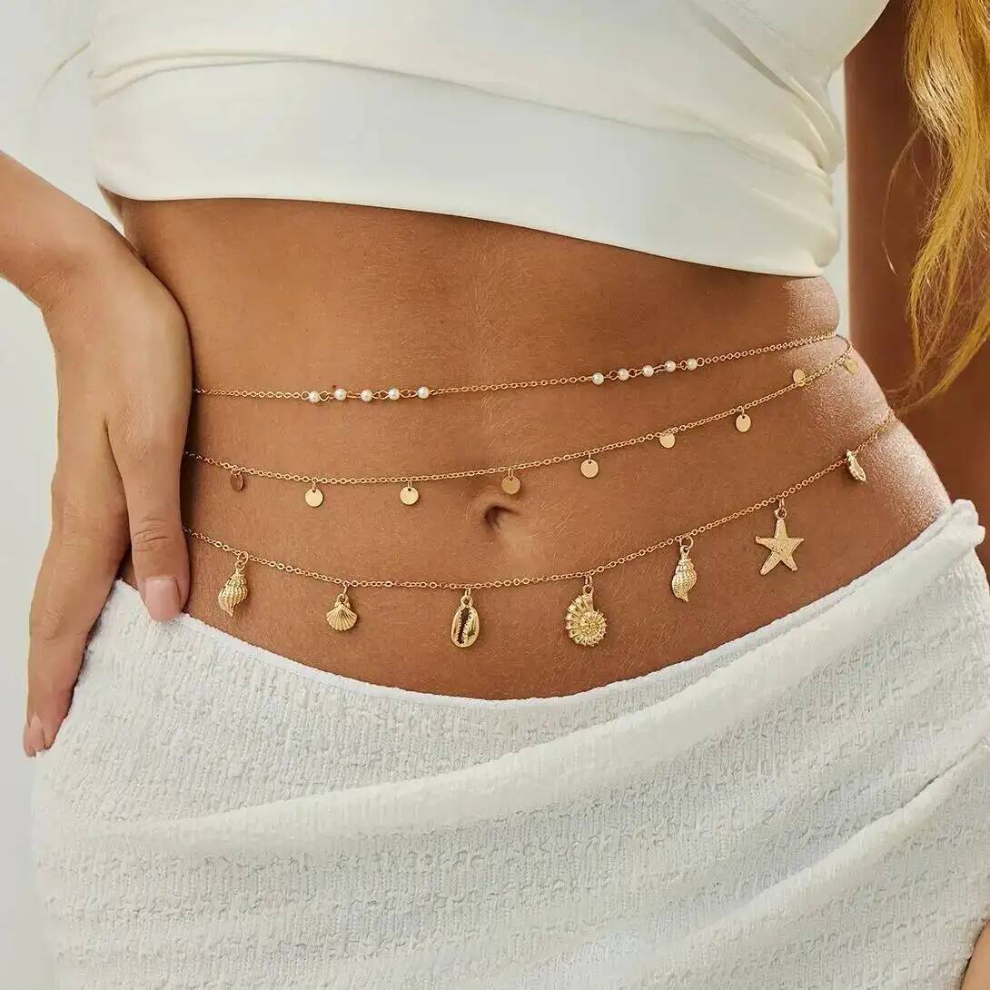Body Jewelry Lot - IngeSight.Z 3 قطعة/المجموعة بوهو نجم البحر