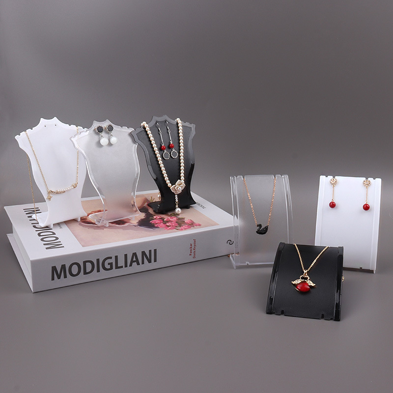 Body Jewelry Display Ideas - الاكريليك قلادة صغيرة عرض عارضة أزياء