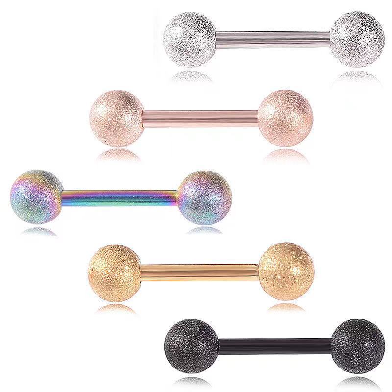 Tongue Barbell Straight - حلقة باربل مستقيمة من الفولاذ الجراحي