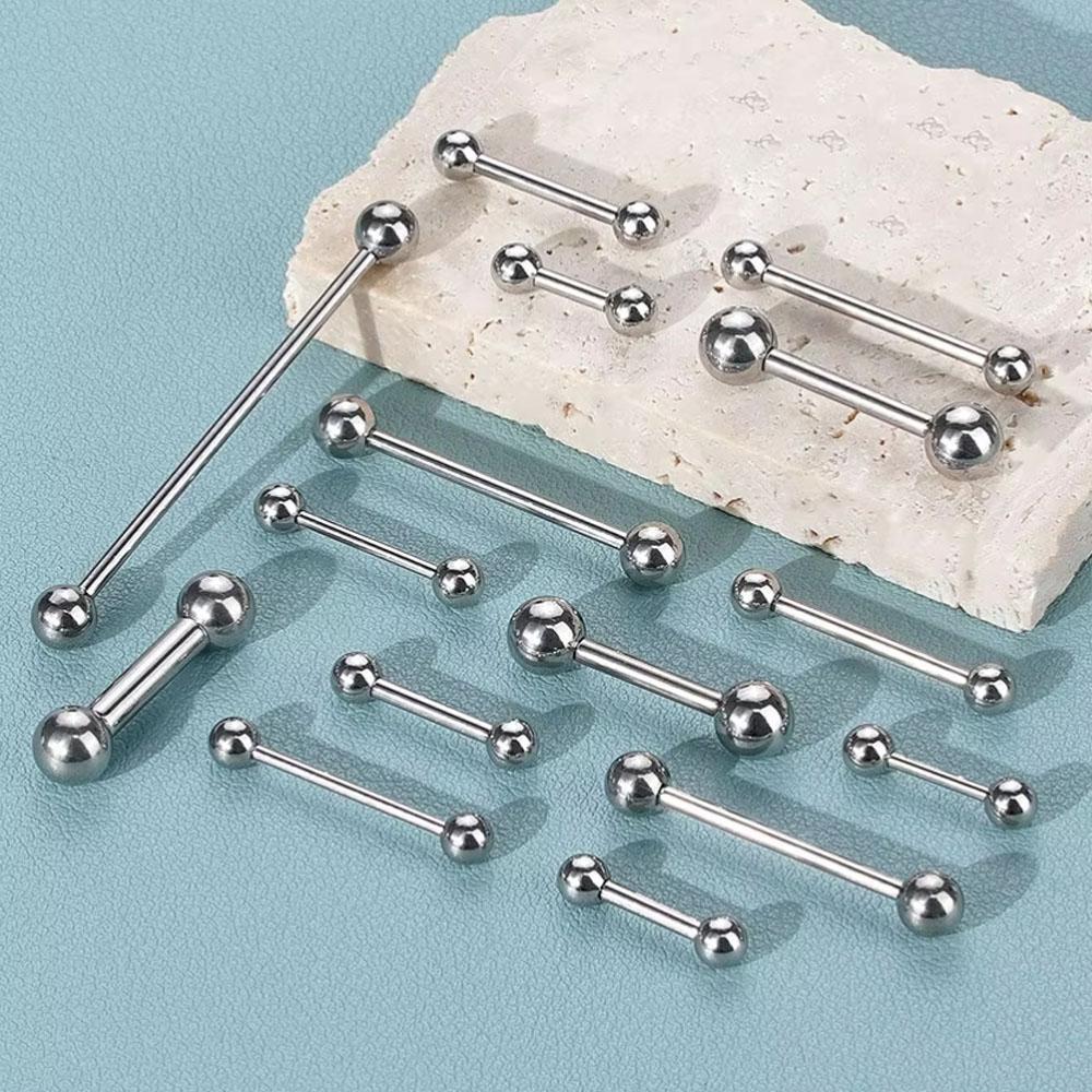 Tongue Barbell Straight - 1PC الفولاذ المقاوم للصدأ مستقيم Barbell