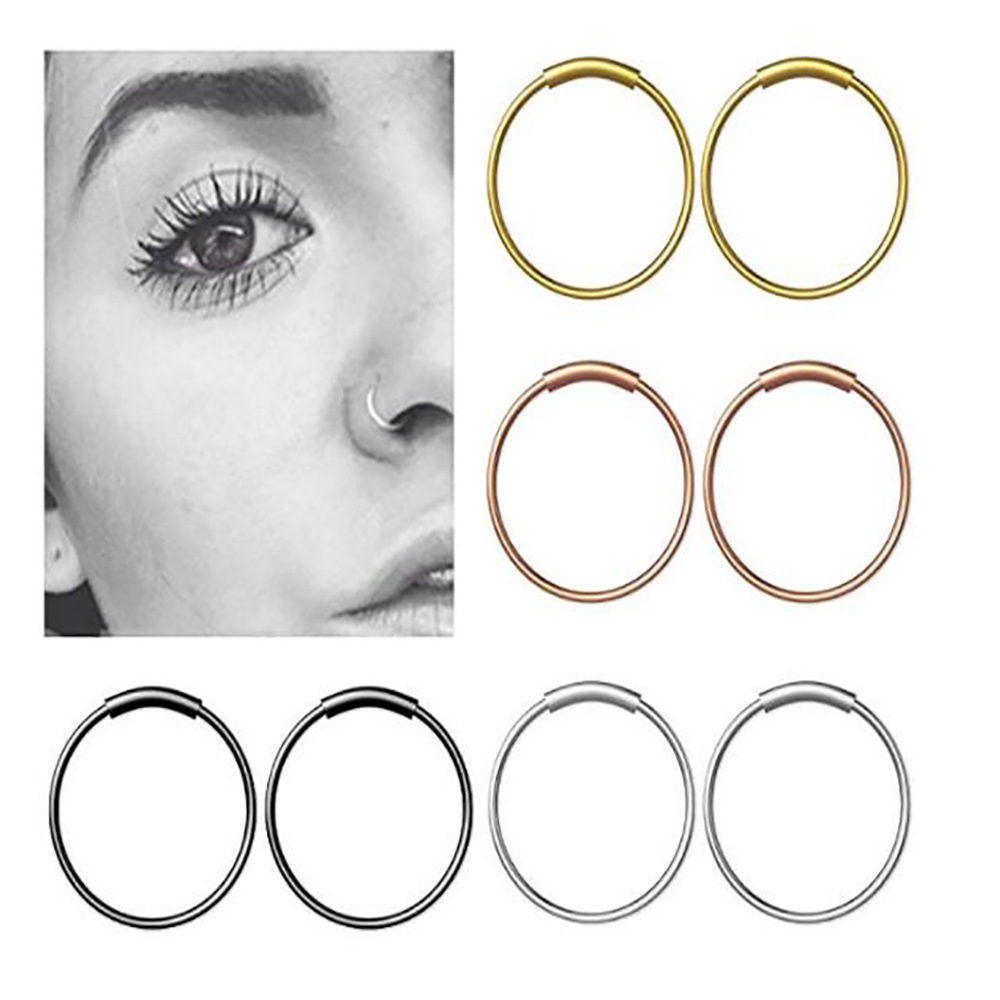 Body Jewelry And Earrings - 3 قطع/مجموعة حلقات مستمرة بدون درزات