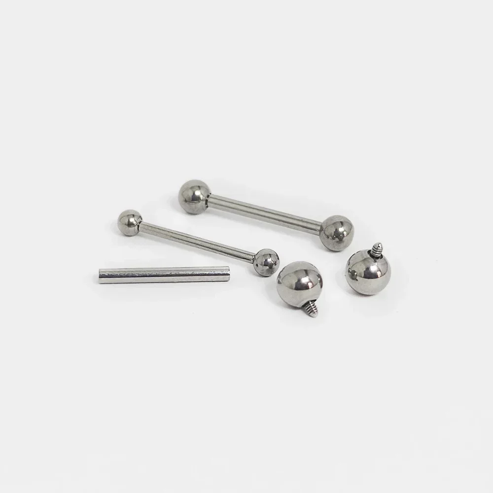 F136 التيتانيوم ثقب 14 جرام ال - مراجعة Tongue Barbell Straight وسعره