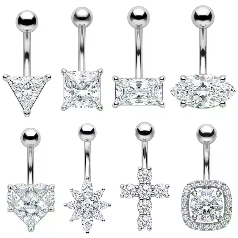 حلقة سرة من الفولاذ المقاوم لل - مراجعة Body Jewelry Types وسعره