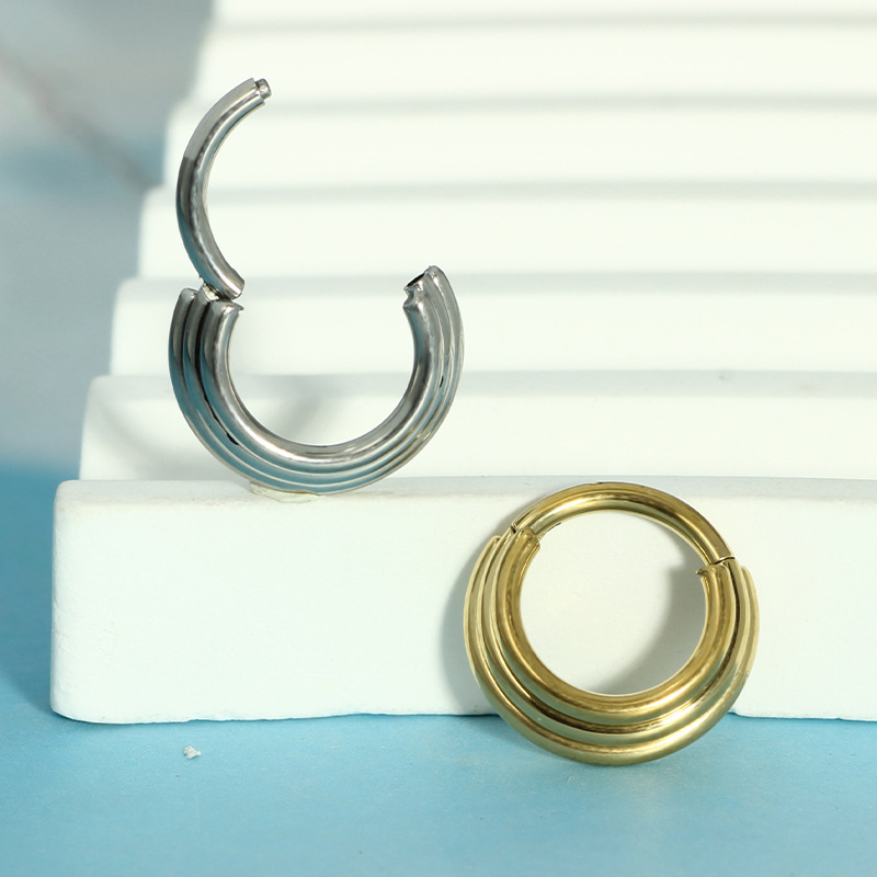 الأنف هوب أقراط معدنية الأنف ا - مراجعة Body Jewelry And Earrings وسعره