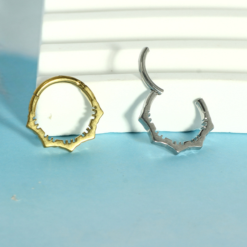 الأنف هوب أقراط معدنية الأنف ا - مراجعة Body Jewelry And Earrings وسعره