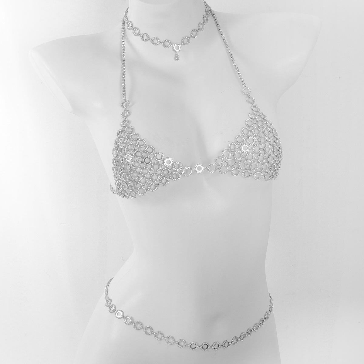 طقم سلسلة خصر حمالة صدر من ثلا - مراجعة Body Jewelry Lot وسعره