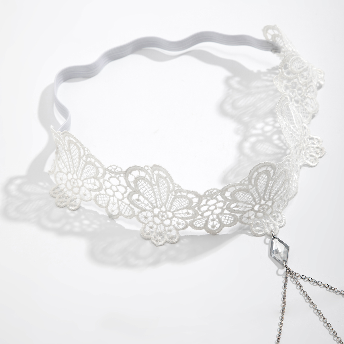بصر-سلسلة فخذ دانتيل أبيض قوطي - مراجعة Body Jewelry Leg Chain وسعره