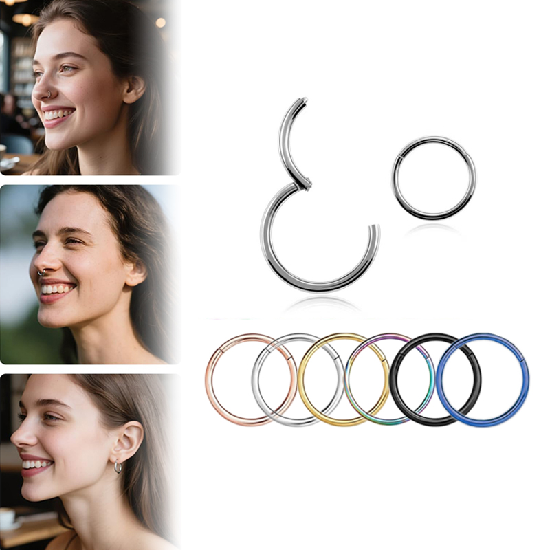 حلقات أنف وفواصل أنفية من الفو - مراجعة Body Jewelry And Earrings وسعره
