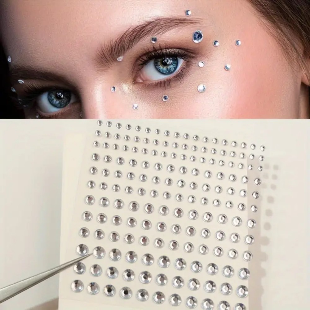 165 قطعة من ملصقات حجر الراين  - مراجعة Body Jewelry Stickers وسعره