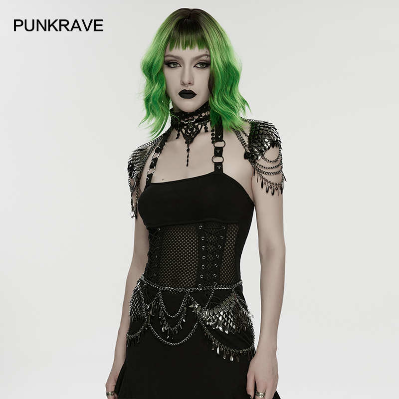 سلسلة خصر نسائية من PUNK RAVE  - مراجعة Body Jewelry Types وسعره