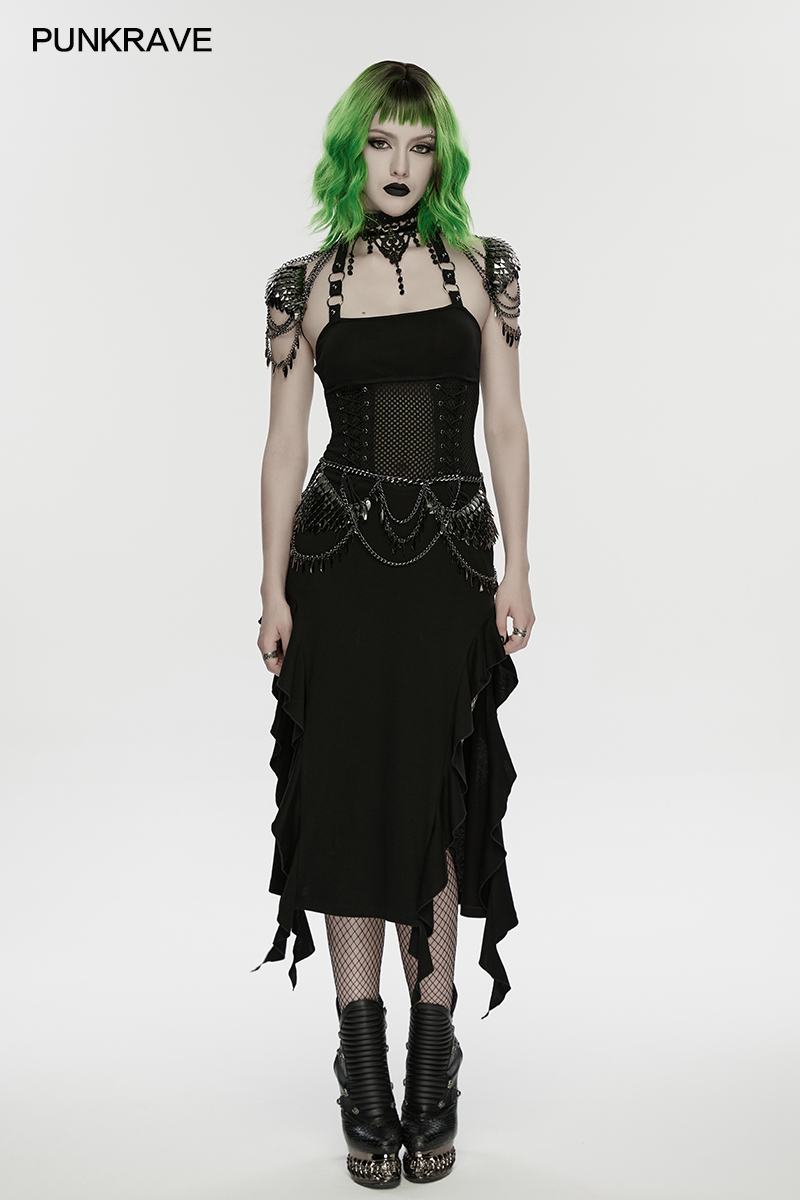سلسلة خصر نسائية من PUNK RAVE  - مراجعة Body Jewelry Types وسعره