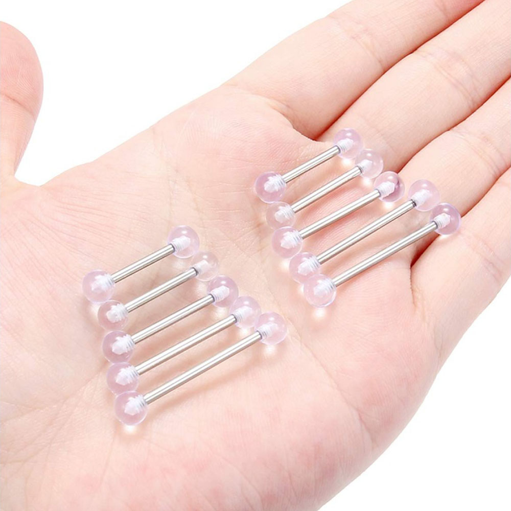 14G الصلب الجراحي مستقيم Barbe - مراجعة Tongue Barbell Straight وسعره