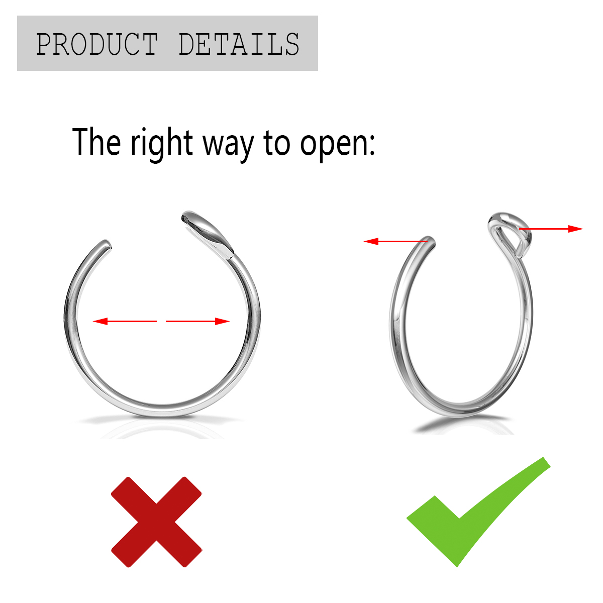 قطعتان من حلقات الأنف المصنوعة - مراجعة Body Jewelry Types وسعره