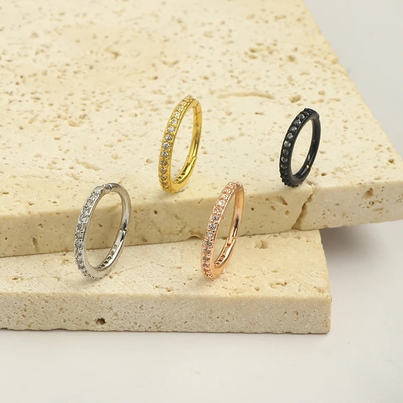 حلقة أنف شفافة 16G مرصعة بالزر - مراجعة Body Jewelry And Earrings وسعره