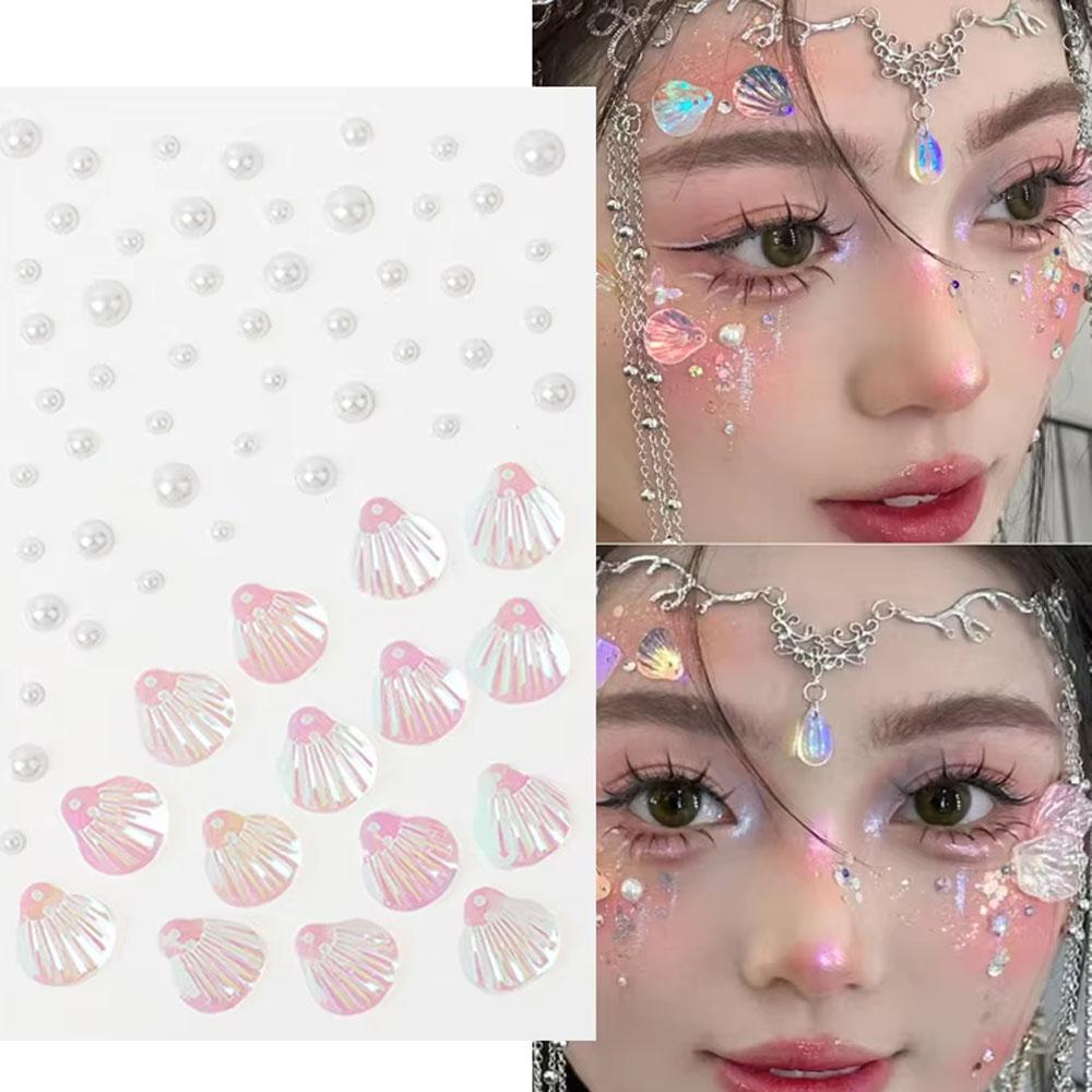 1Sheet قشرة مشرقة مختلطة ملصقا - مراجعة Body Jewelry Stickers وسعره