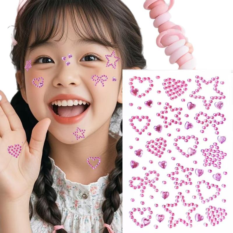 ورقة واحدة من ملصقات الوجه الم - مراجعة Body Jewelry Stickers وسعره