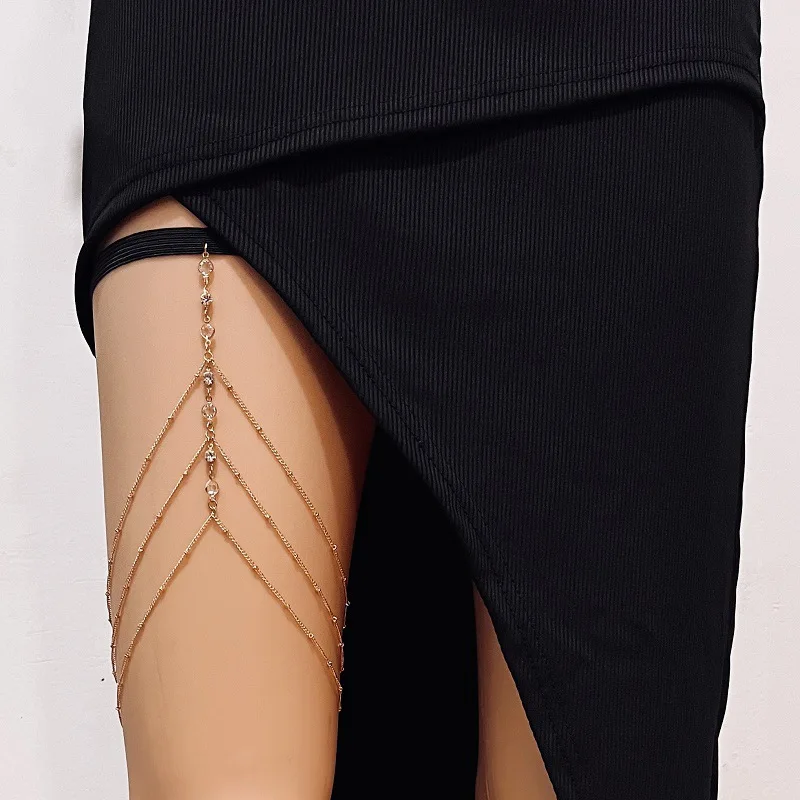 موضة الصيف البوهيمي الفخذ سلسل - مراجعة Body Jewelry Leg Chain وسعره