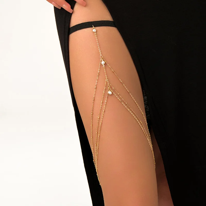 موضة الصيف البوهيمي الفخذ سلسل - مراجعة Body Jewelry Leg Chain وسعره