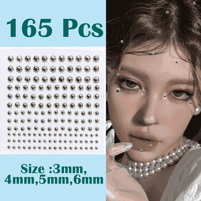 3D الوجه عيون حزب ماكياج الوشم - مراجعة Body Jewelry Stickers وسعره