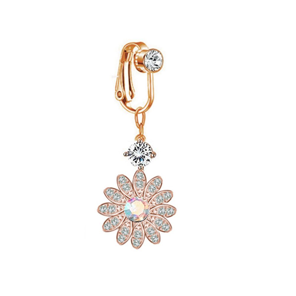 مشبك أذن على شكل حلقة سرة البط - مراجعة Body Jewelry And Earrings وسعره