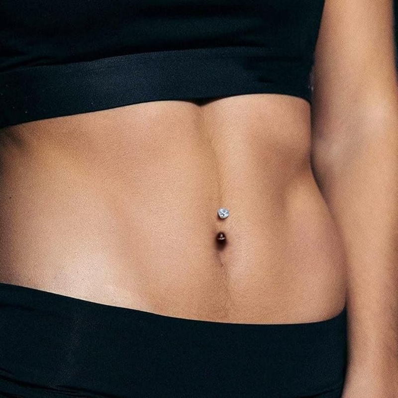 حلقة سرة البطن من التيتانيوم G - مراجعة Body Jewelry Types وسعره