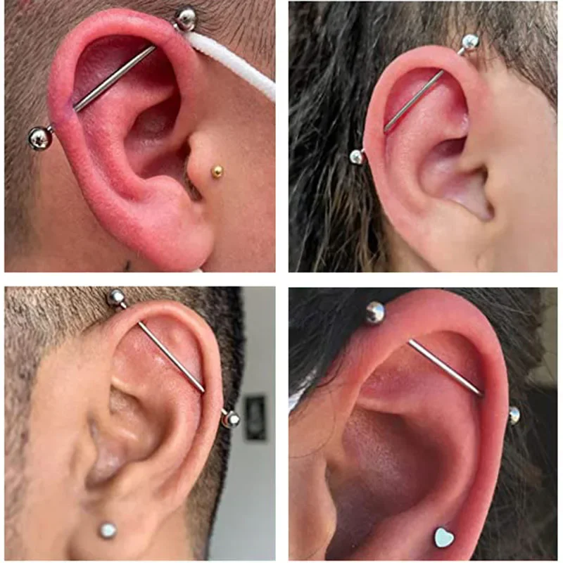 ASTM F136 التيتانيوم الصناعية  - مراجعة Tongue Barbell Straight وسعره