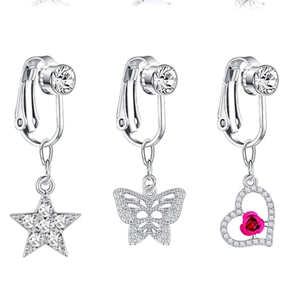أقراط على شكل فراشة قابلة للتر - مراجعة Body Jewelry And Earrings وسعره