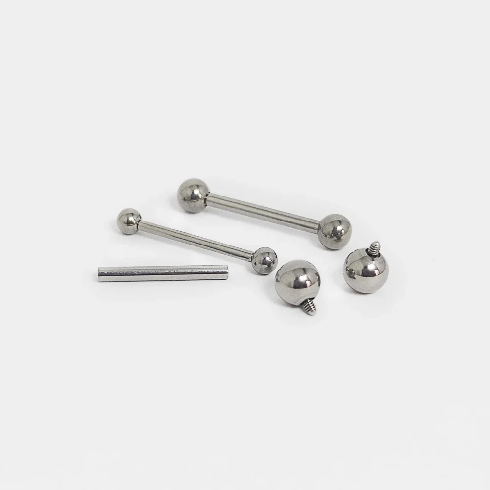 ASTM F136 التيتانيوم ثقب الحدي - مراجعة Tongue Barbell Straight وسعره