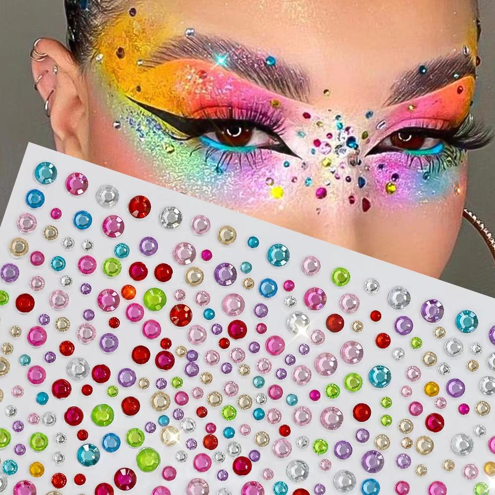 ورقة واحدة من ملصقات الوجه وال - مراجعة Body Jewelry Stickers وسعره