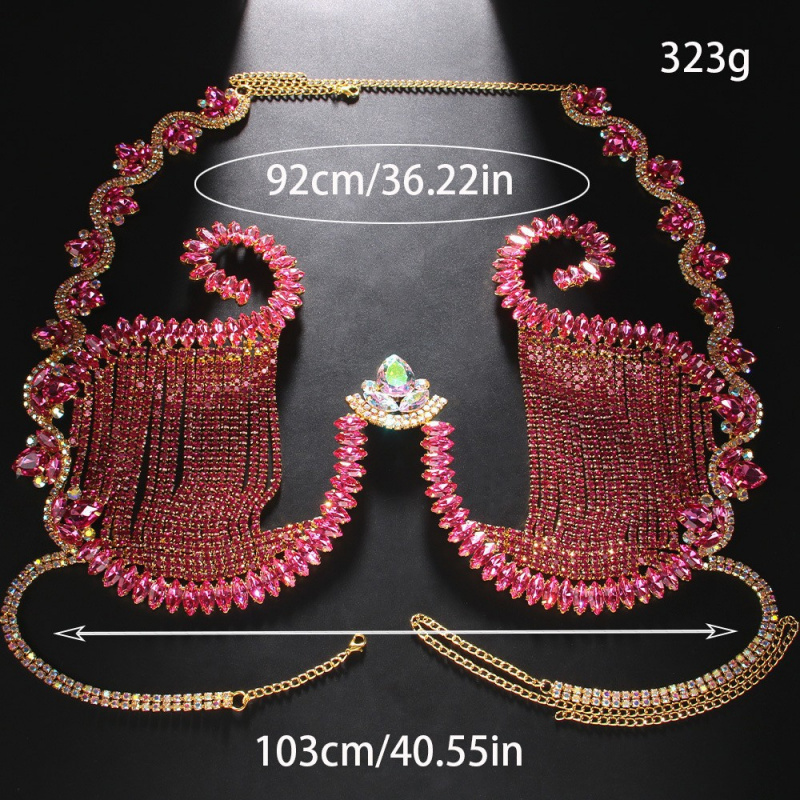 المرأة الجسم الصدر سلسلة مثير  - مراجعة Body Jewelry Types وسعره