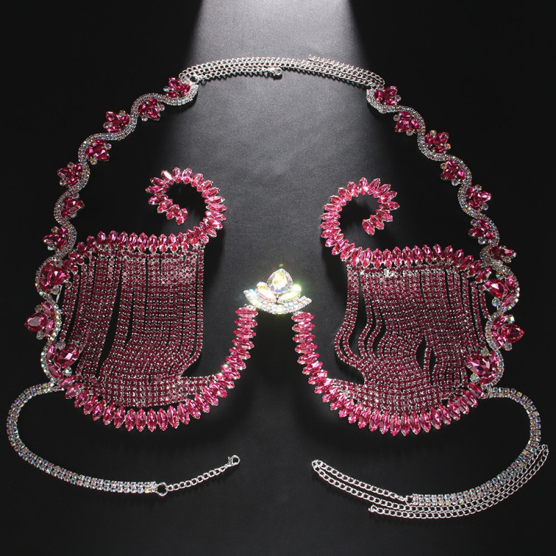 المرأة الجسم الصدر سلسلة مثير  - مراجعة Body Jewelry Types وسعره