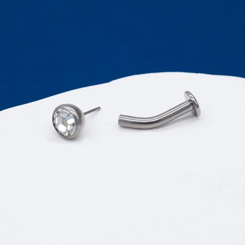 حلقة سرة بطن من التيتانيوم G23 - مراجعة Body Jewelry Types وسعره