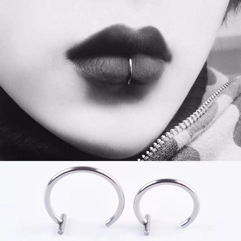 حلقات شفاه من الفولاذ الجراحي  - مراجعة Body Jewelry And Earrings وسعره