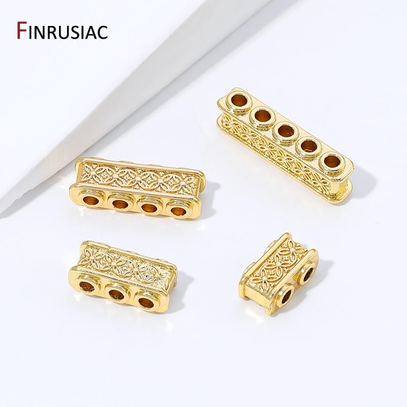 خرز فاصل مستطيل الشكل من النحا - مراجعة Body Jewelry Diy وسعره