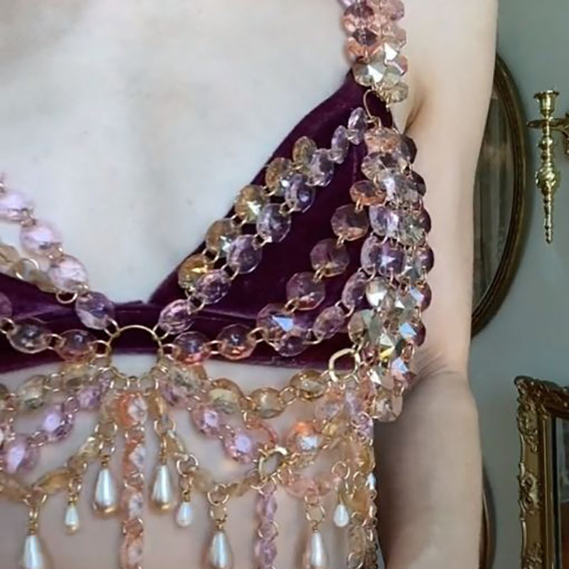 وصول جديد 2026، حمالة صدر نسائ - مراجعة Body Jewelry Y2K وسعره