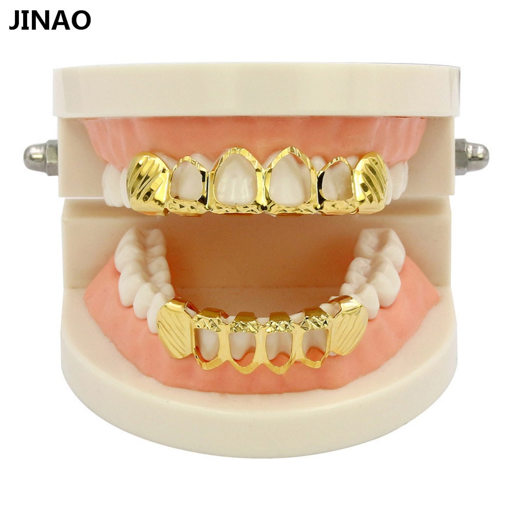 جيناو-طقم أسنان جريلز D-Cut ،  - مراجعة Body Jewelry Lot وسعره