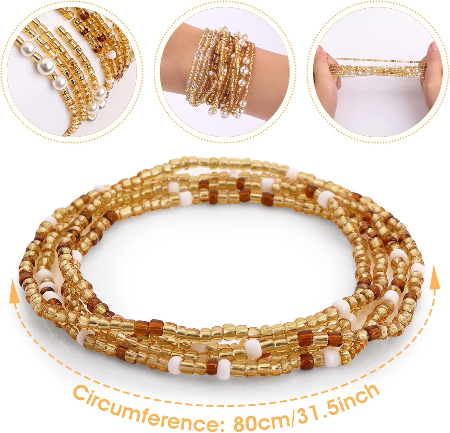 خرز الخصر للنساء، سلاسل البطن  - مراجعة Body Jewelry Lot وسعره