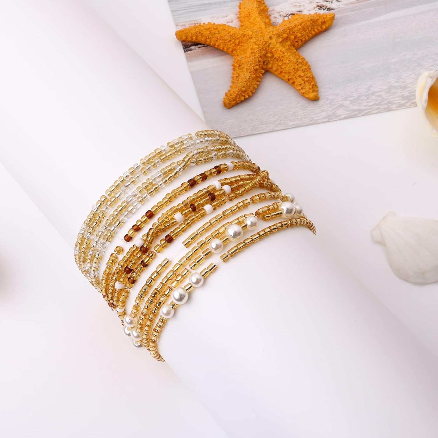 خرز الخصر للنساء، سلاسل البطن  - مراجعة Body Jewelry Lot وسعره