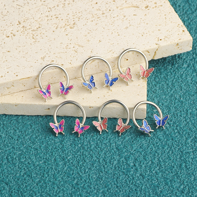حلقات أنف وآذان من الفولاذ الج - مراجعة Body Jewelry And Earrings وسعره