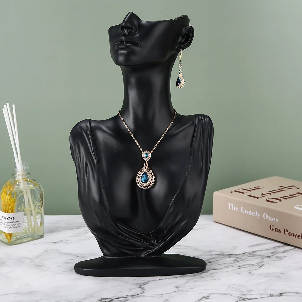 حامل عرض قلادة تمثال نصفي برأس - مراجعة Body Jewelry Display Ideas وسعره