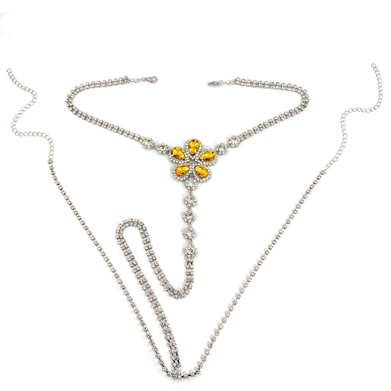 طقم ثونغ من حجر الراين على شكل - مراجعة Body Jewelry Lot وسعره