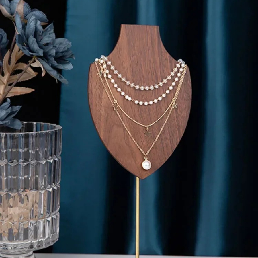 حامل عرض قلادات من خشب الجوز أ - مراجعة Body Jewelry Display Ideas وسعره