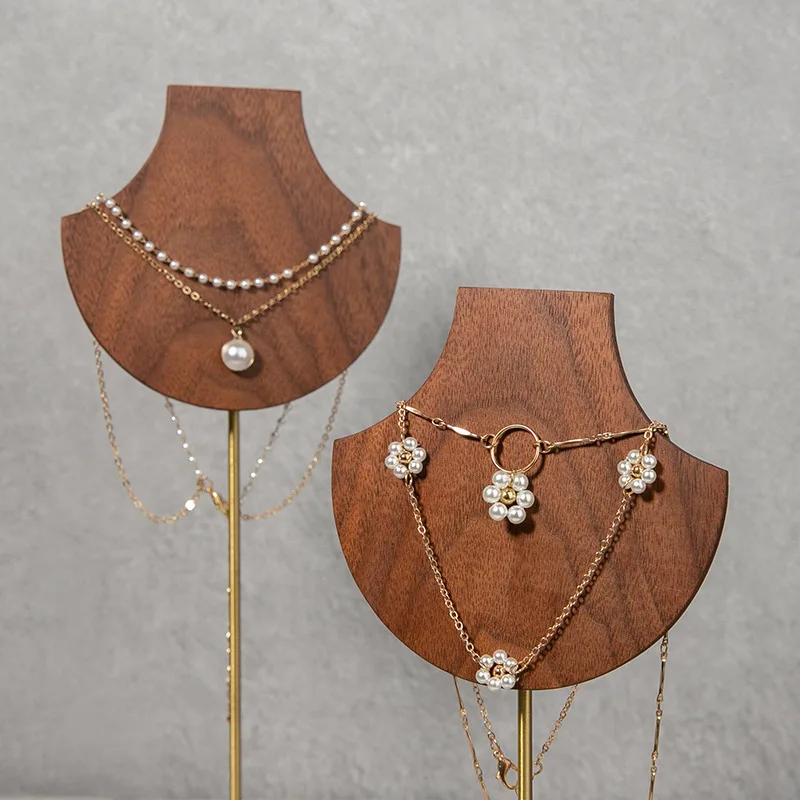 حامل عرض قلادات من خشب الجوز أ - مراجعة Body Jewelry Display Ideas وسعره