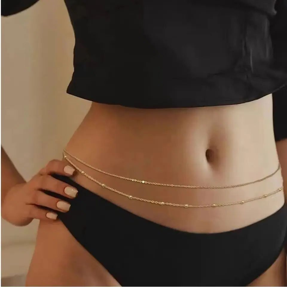 الهيب هوب طبقات مزدوجة البطن س - مراجعة Body Jewelry Y2K وسعره